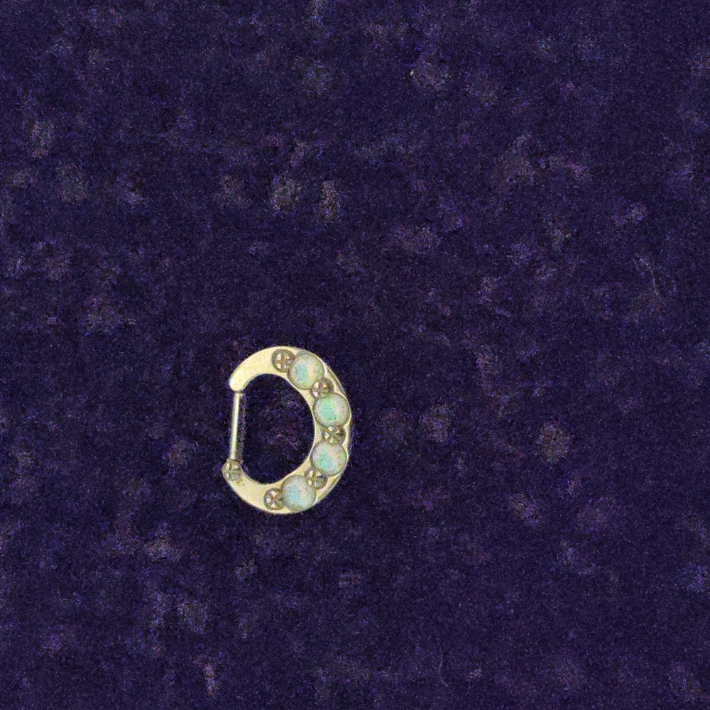 Opal septum clicker 14g industrial strength